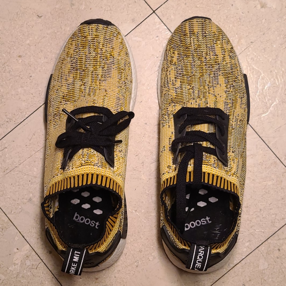 Adidas limited yellow camo NMD size 10 UA